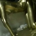 Fuck with Gold Paint: Funny Porn