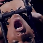 Ebony in device bondage gets anal toyed