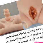 U-Charmmore Silicone Realistic Vagina Pants Artificial False Buttock E