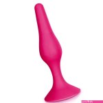 Plug anal doux en silicone 15 cm taille L rose