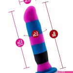 Blush Novelties Avant D6 Electra Dual Density Striped Silicone Dildo