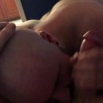 Bald blowjob