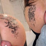 I fuck myself in my tattooed ass hot anal riding with a big cock. own cock in ass selffuck self