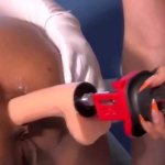 Latin girl is fucked by dildo drill on her big ass Helen Star y Alexa lewis