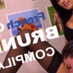 Compilation of brunettes by French Girls At Work