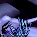Alieno scopa una ragazza nuda nel buio cartone animato porno 3D