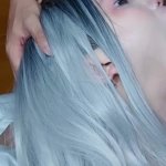 Blue Hair femboy got deep throat BBC fuck