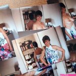 1986 Brunette Milf Undressing 1980s Nude Photos LOT Sarong Wrap Dress Topless