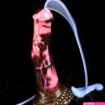 8.4-Inch Flitter Curve Ejaculating Horse Dildo