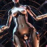 Naked Cybernetic Female Robot Spread Legs Nude by Redemtor on DeviantArt
