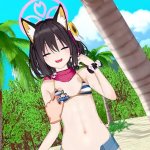 Blue archive -kuda izuna sex at beach