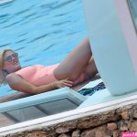 Ashley James Sexy Poolside On Holiday in Ibiza Spain