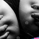 Lesbian Sex. Female in Bikini Close Up. Lingerie Model. in Female Hands Stock Image