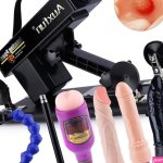 Buy Sex Machine Automatic Thrusting Dong Vibrator Adult Dildo Couples Realistic Toy Type C With Lubricant