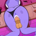 Roxanne Roxy Wolf FNAF On Kness In Glory Hole Creampie