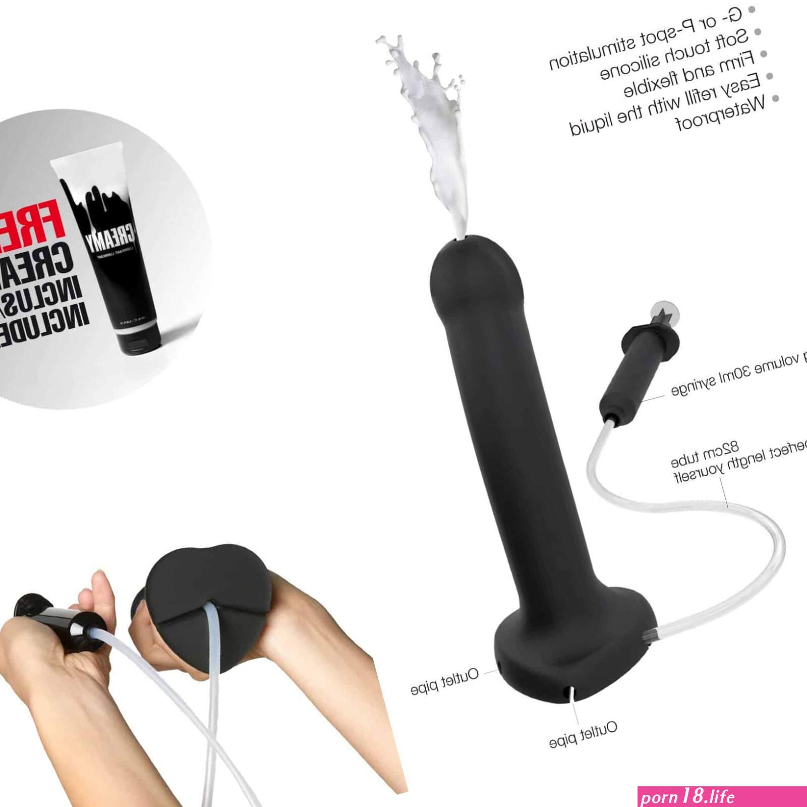 Strap on dildo cum play